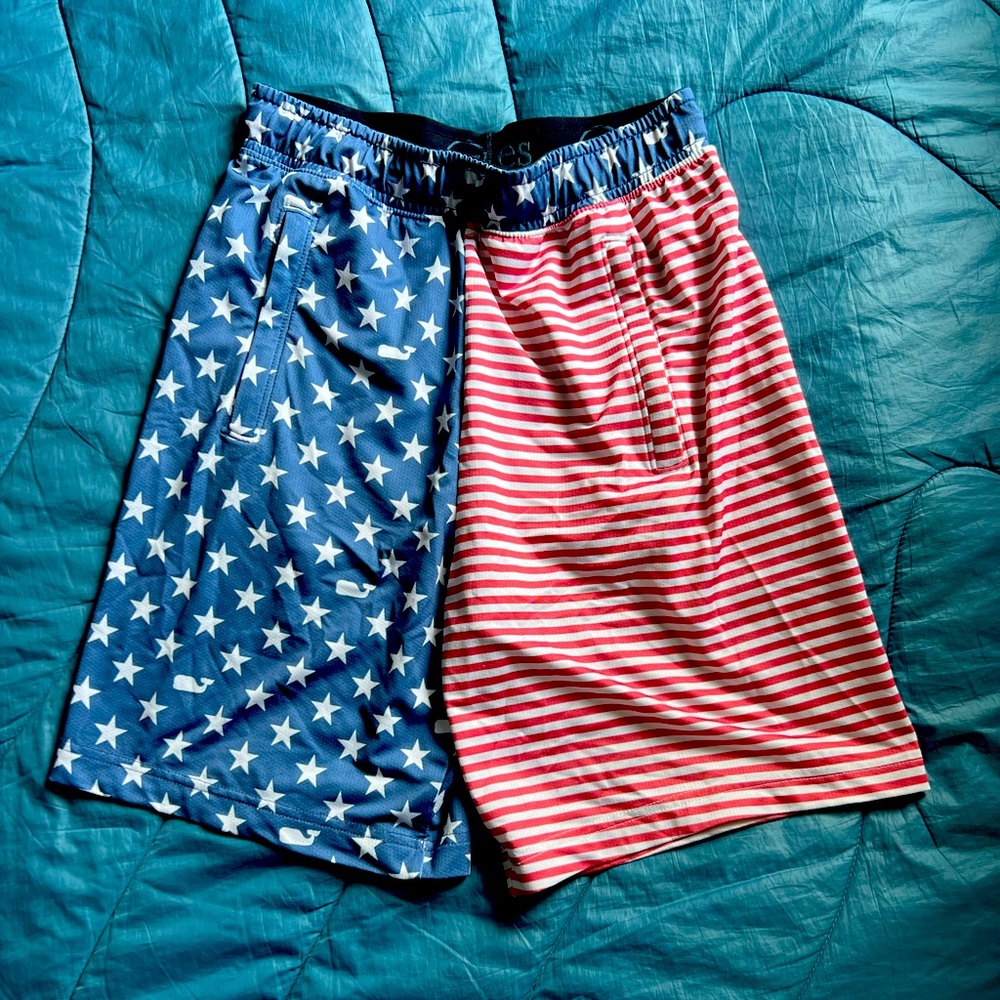 Vineyard vines performance lacrosse shorts.